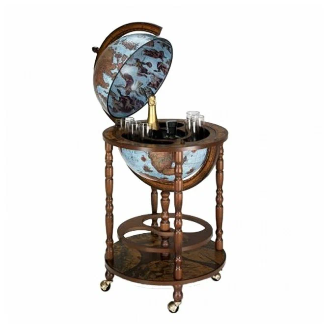 Глобус-бар напольный, сфера 40см, 50х86см